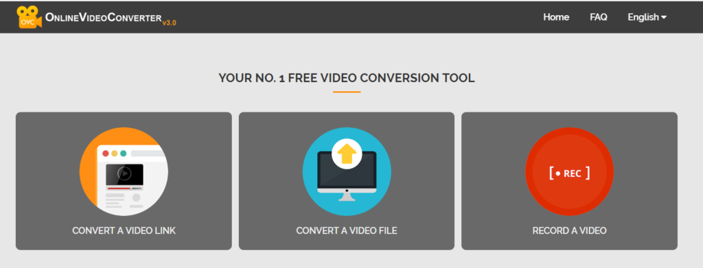 1. kép - A legjobb konvertáló program online lista egyik legjobb befutója: Online Video Converter